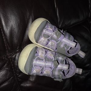 Kids Purple and Gray Shoes